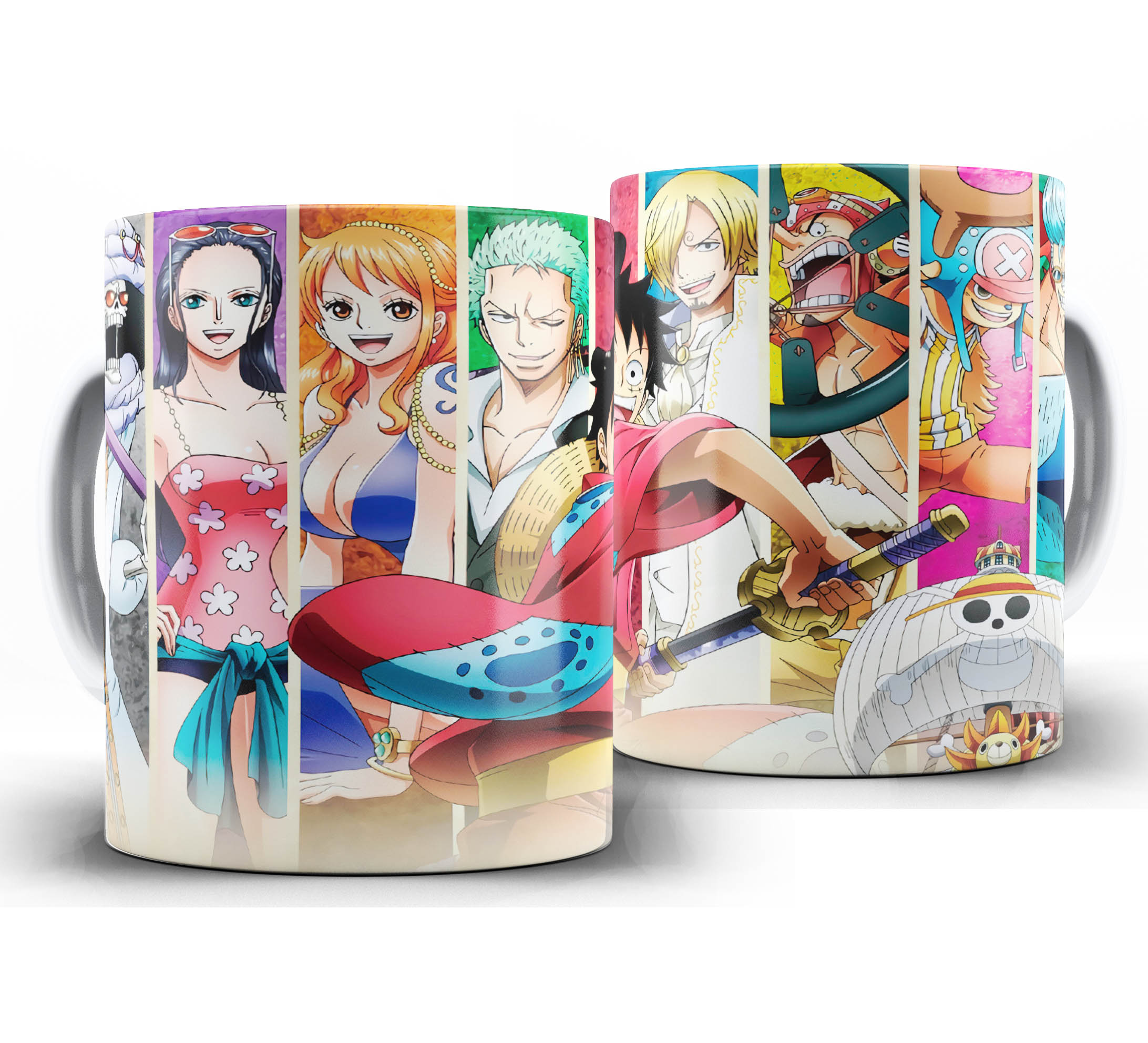 Caneca Anime - One Piece W12 - Luffy e Nakamas